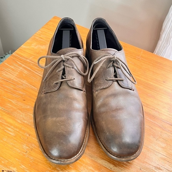John Varvatos Lace Up Leather Oxford Smooth Toe - Picture 9 of 13